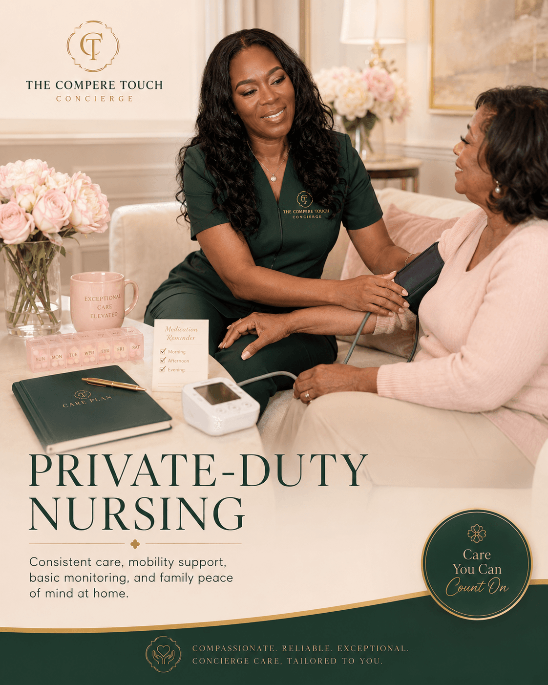 Private-duty nursing support by The Compere Touch Concierge